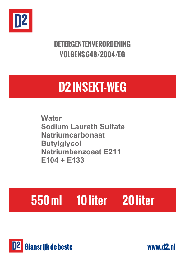 Detergent - Insekt weg